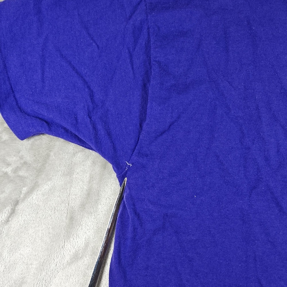 Vintage Guess Shirt Men Large Purple 90s Embroidered Quality Style Single Stitch - Picture 9 of 9